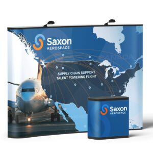 Saxon Aerospace tradeshow display
