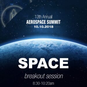 Signage for Aerospace Futures Alliance Annual Summit Space Breakout