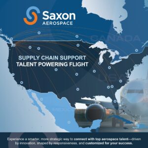 Full size Saxon ad for Northwest Aerospace News Magazine