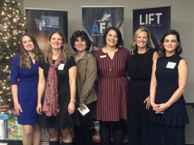 Brianna at AFA holiday party